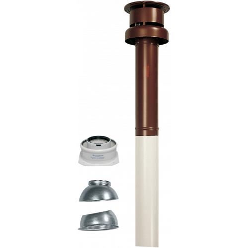 Комплект вертикального коаксиального выпуска дымохода 60/100 мм (красный) Immergas 3.015631 Комплект вертикального коаксиального выпуска дымохода 60/100 мм (красный) Immergas 3.015631